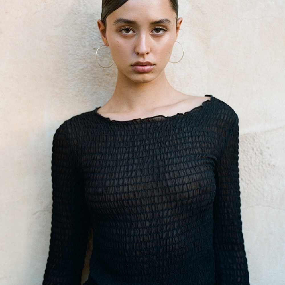 Realisation Par black long sleeve top